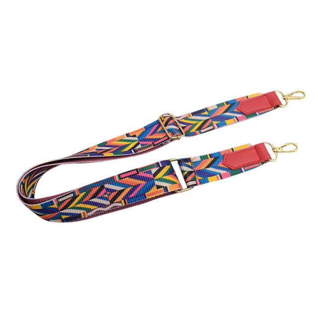 Load image into Gallery viewer, Women Lady Colorful Cotton Boho Chain Rivet Strap Belt for Shoulder Bag Replacement Crossbody Strap Women Bags Accessories #6M
