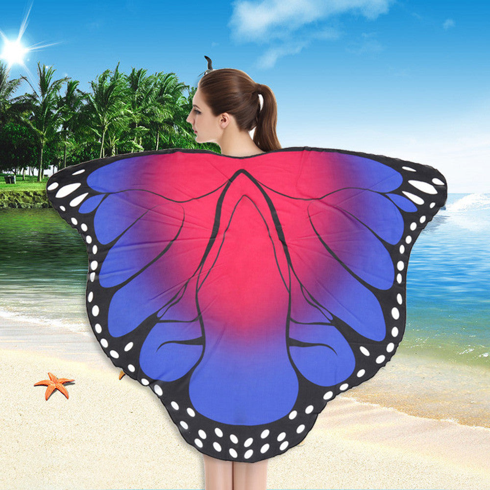 Load image into Gallery viewer, Soft Fabric Butterfly Wings Shawl Fairy Ladies Nymph Pixie Costume Accessory