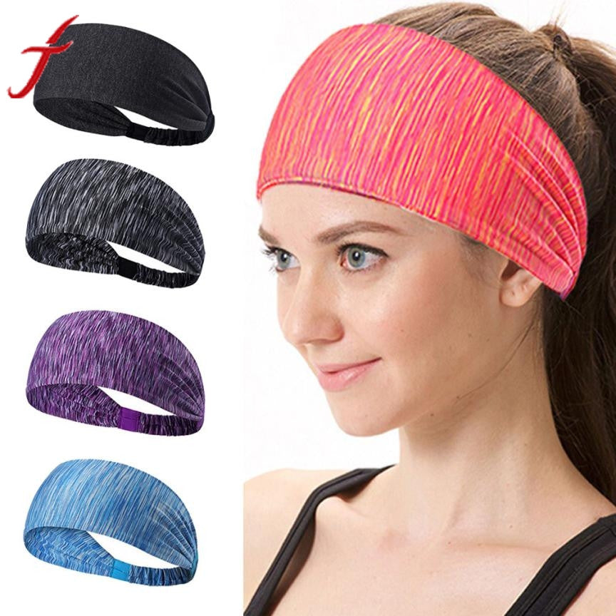 Load image into Gallery viewer, Fashion Fitness Headband Women Knitted Turban Head Warp Hair Band Wide Elastic Headband Yoga Lady Girls hair accessories