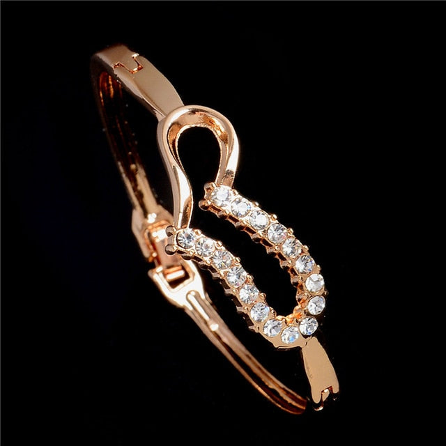 Load image into Gallery viewer, Fashion Gold Cuff Bracelets &amp; Bangles for Women Crystal Jewelry Female Charms Bracelet Ladies Pulseiras Bijoux Accessories