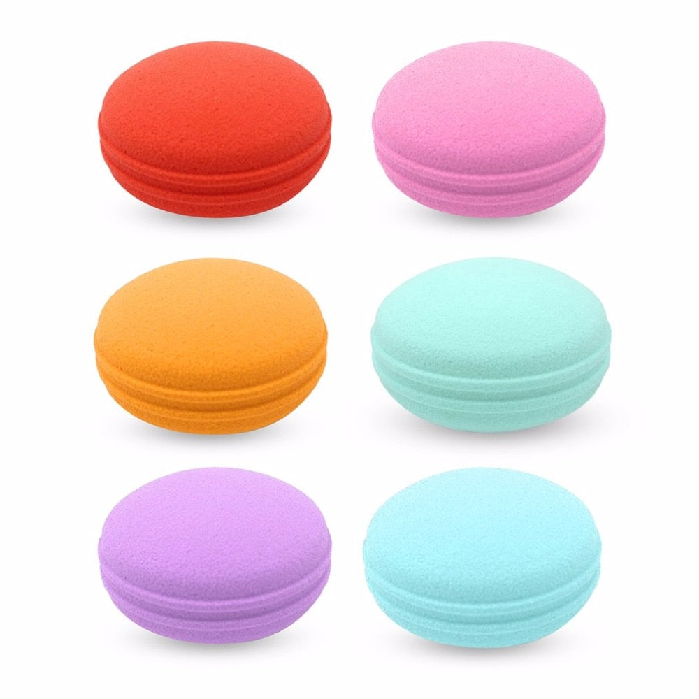 Macaron Shape Sponge Lady Cosmetic Puff Blusher Powder Puff Sponge Makeup Puff Face Foundation Cosmetics Accessories Cheap