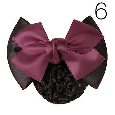 Load image into Gallery viewer, 1 Pcs Stylish Solid Color Satin Bow Beret Lady Hair Clip Cover Bow Bun Wicked Women Hair Accessories