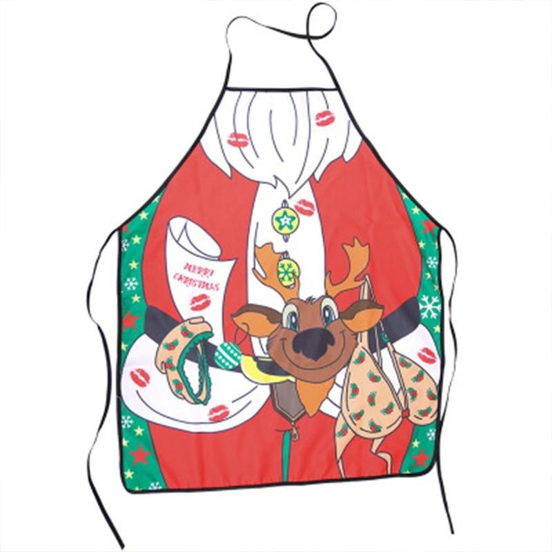 Load image into Gallery viewer, Christmas Decorations Ladies Men Sexy Aprons for Adults Dinner Party Cooking Apron Kitchen Accessories New Year Decor