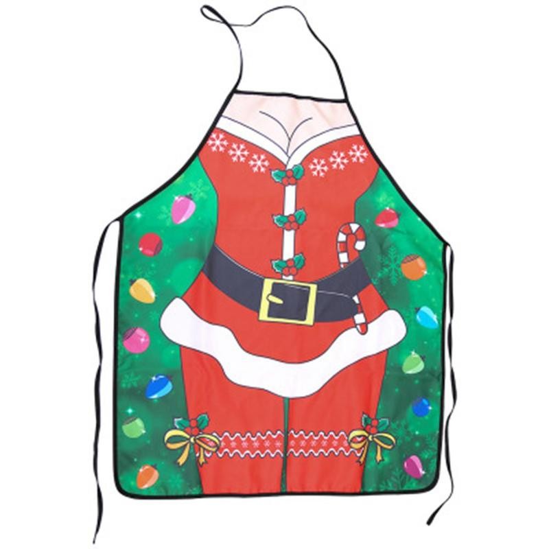 Load image into Gallery viewer, Christmas Decorations Ladies Men Sexy Aprons for Adults Dinner Party Cooking Apron Kitchen Accessories New Year Decor